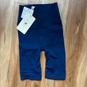 Fabletics, blue biker shorts